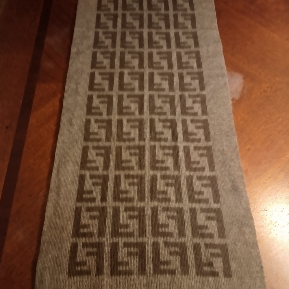 Fendi Brown Logo Scarf - Picture 7 of 10